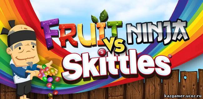 Обзор игры Fruit Ninja vs Skittles